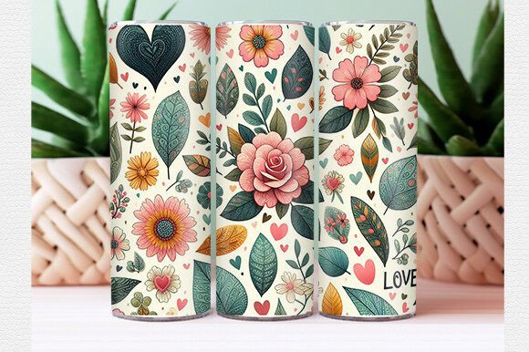 Download Flower Tumbler Wrap - Flower tumbler Collection