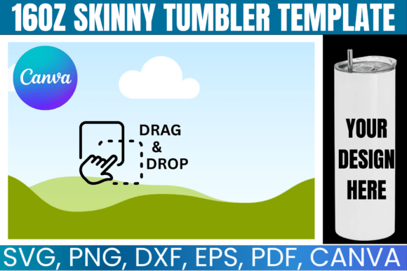 Download 16oz Skinny Tumbler Template - Premium Resources