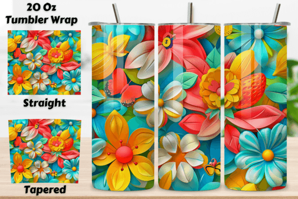 Download Sublimation 3D Flower Tumbler PNG | PNG - Flower tumbler Collection