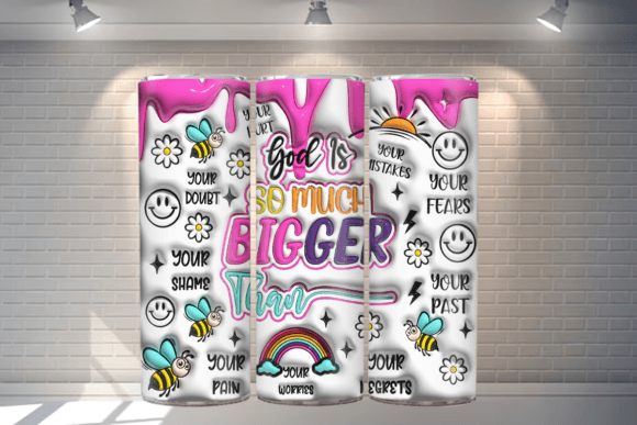Download God is so Much Bigger Than 3d Tumbler - Premium Resources