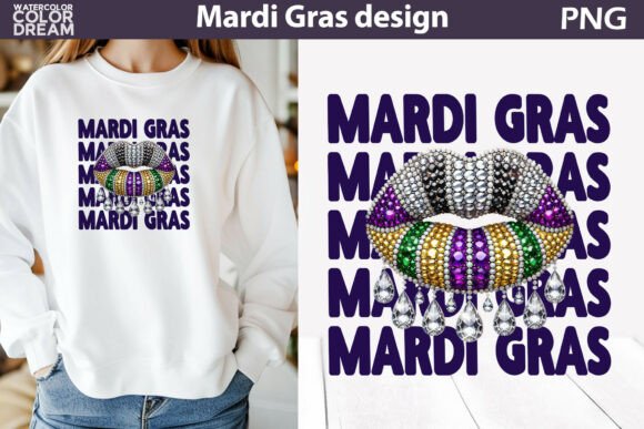 Download Mardi Gras Lips Sublimation - Lips sublimation Collection