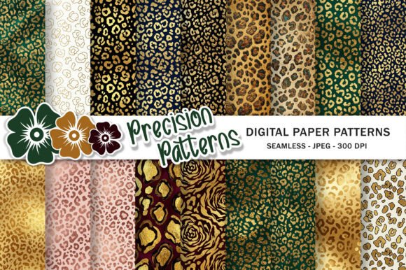 Download Seamless Gold Foil Leopard Background - Leopard background Collection
