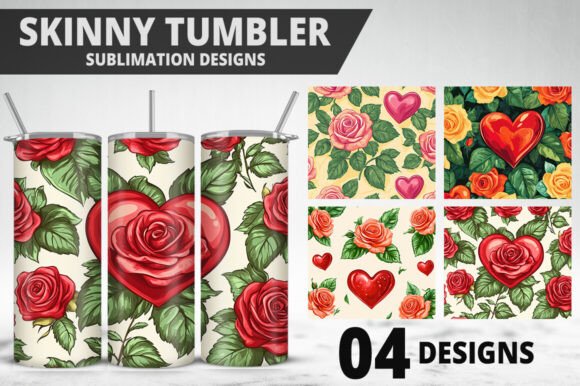 Download Rose Flower Tumbler Wrap Design - Flower tumbler Collection