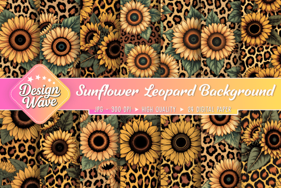 Download Sunflower Leopard Background - Leopard background Collection